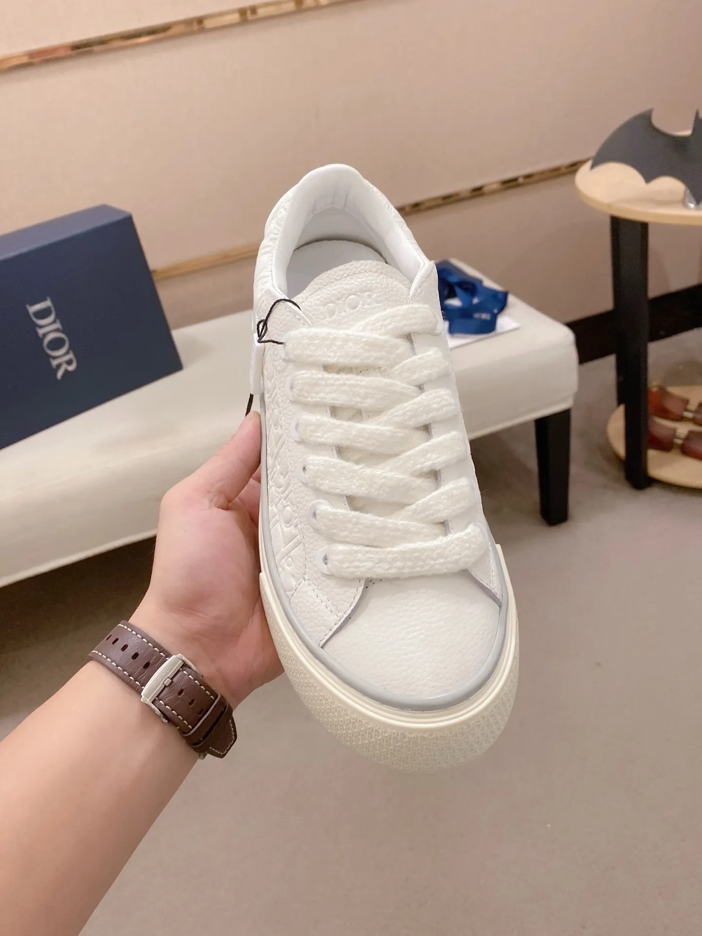 Factory price: 300 Men's shoes 💰[Dior·Dior] Top 🔍Couple style 💏🔍New casual sports style couple shoes, new four-season design, perfect workmanship, lace-up lazy style to create cabinet quality, upper: imported first-layer cowhide, sheepskin lining is soft and comfortable, ultra-light TPU wear-resistant outsole, simple, versatile fashion men's shoes, excellent color code number 35--44